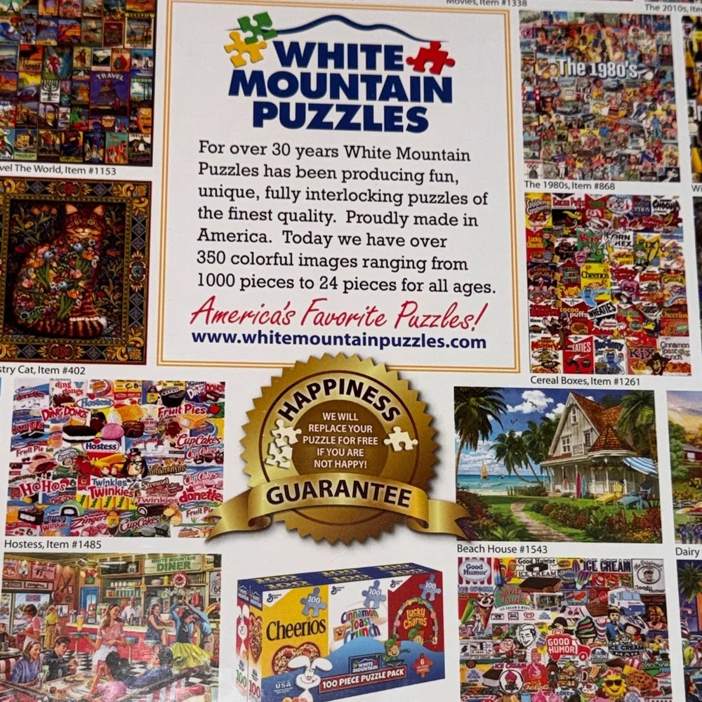 White Mountain Mom's‎ Craft Room Puzzle - Vibrant Colors 1000 piece NEW